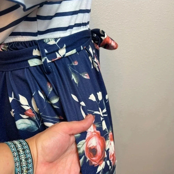 Merokeety Retro Floral Print Maxi Dress - Picture 5 of 9